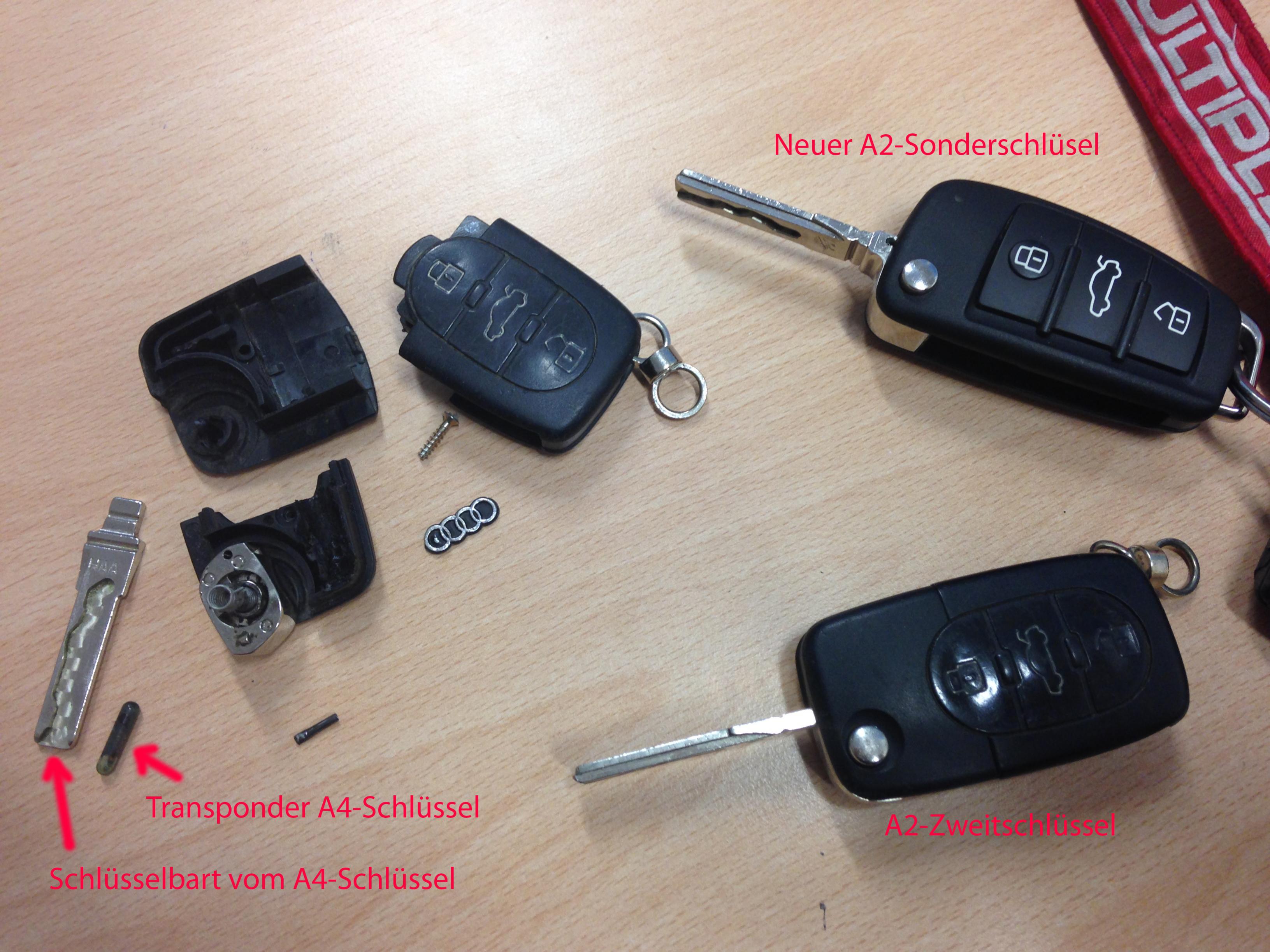 Klappschlüssel vom neuen A6 - Ausstattungen & Umbauten - Audi A2