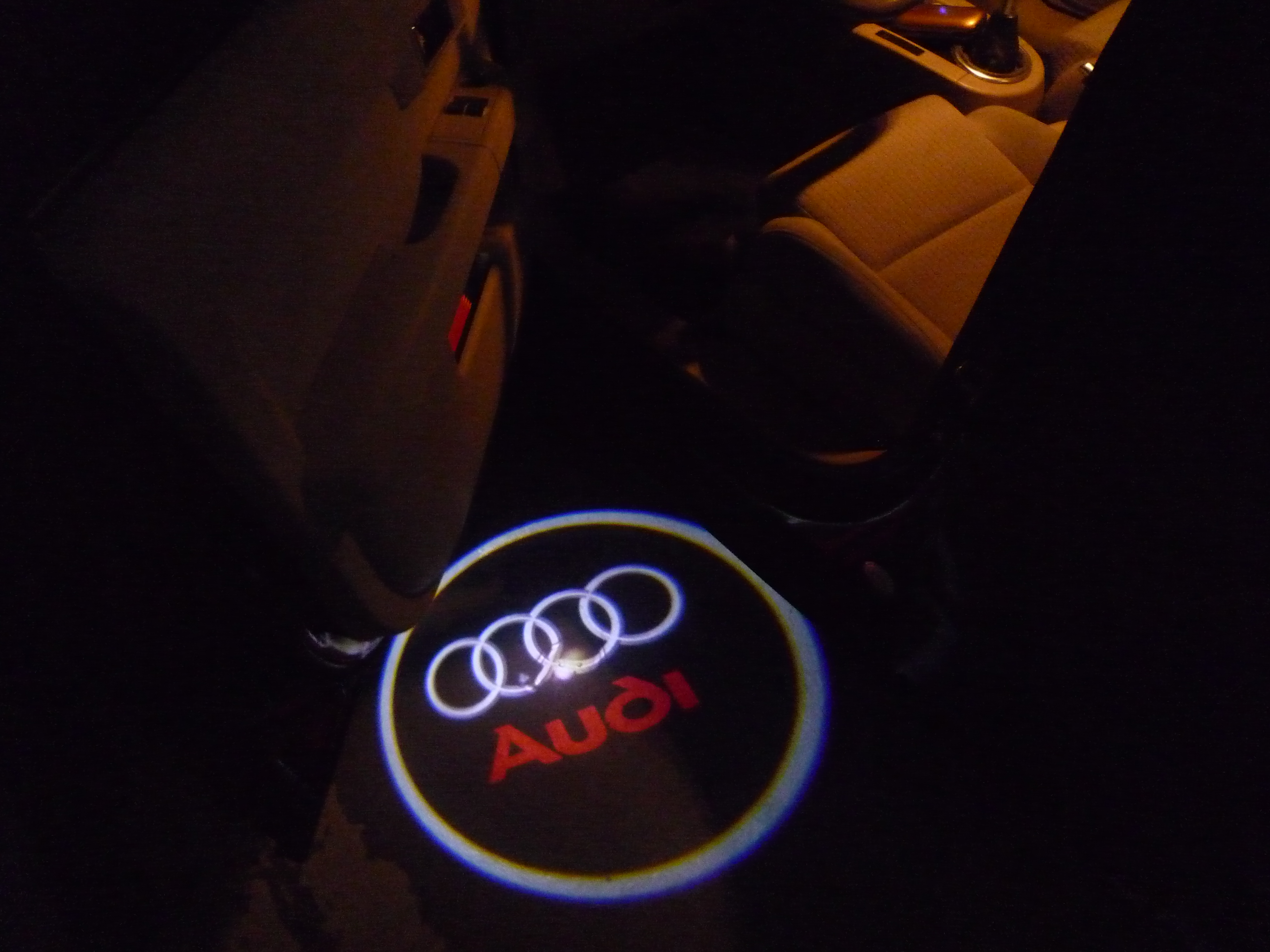 Einstiegsleuchten LED Audi Logo Ringe (CREE LED Leuchten 2X) in