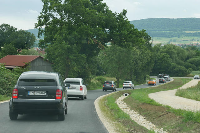 A2 Korso kurz vor Böbingen