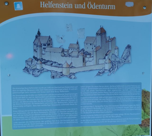 Burg Helfenstein Infotafel