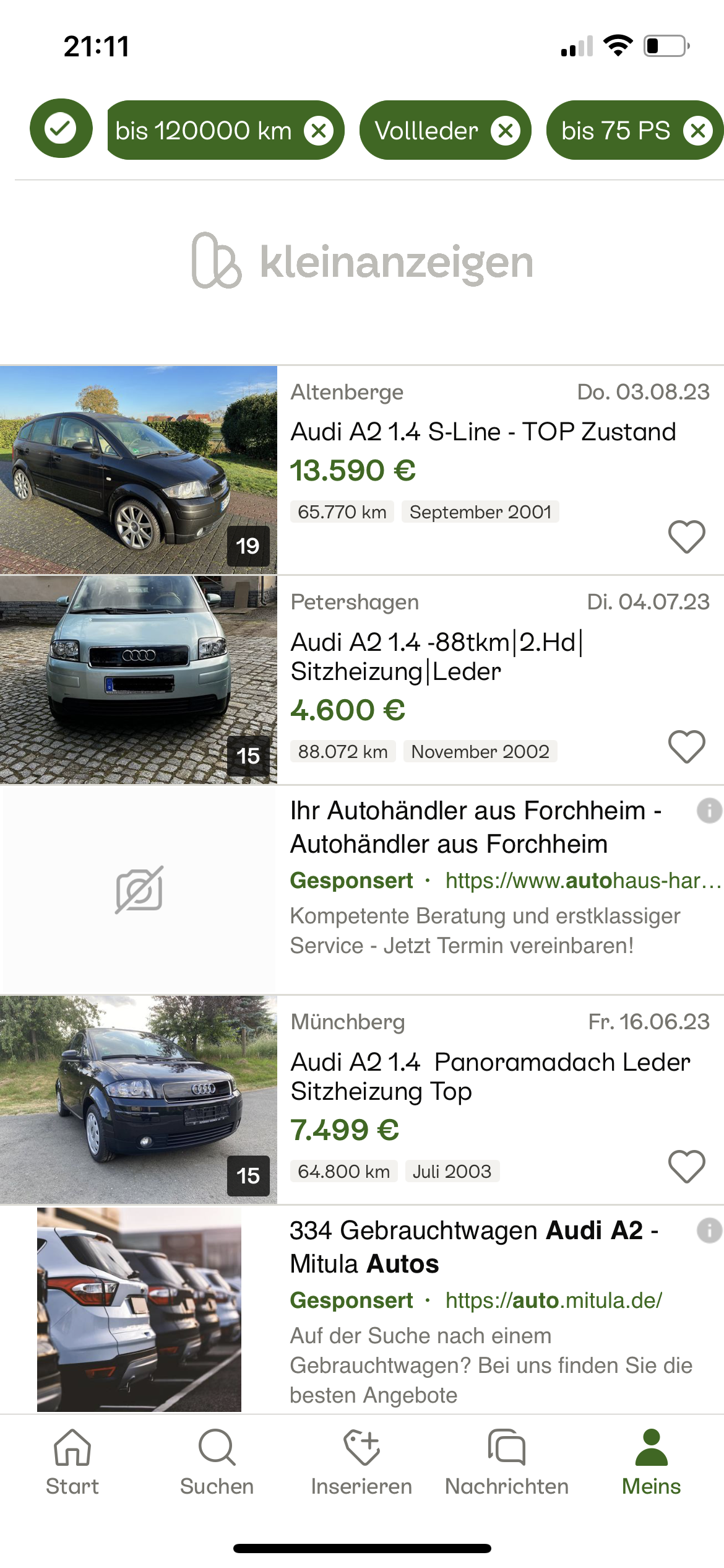 Hier wird ein A2 verkauft - könnte ja interessant sein - Seite 194 -  Verbraucherberatung - Audi A2 Club Deutschland